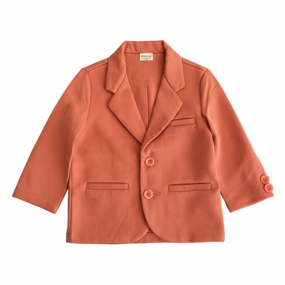 Stylish Pastel Peach Colour Baby Blazer
